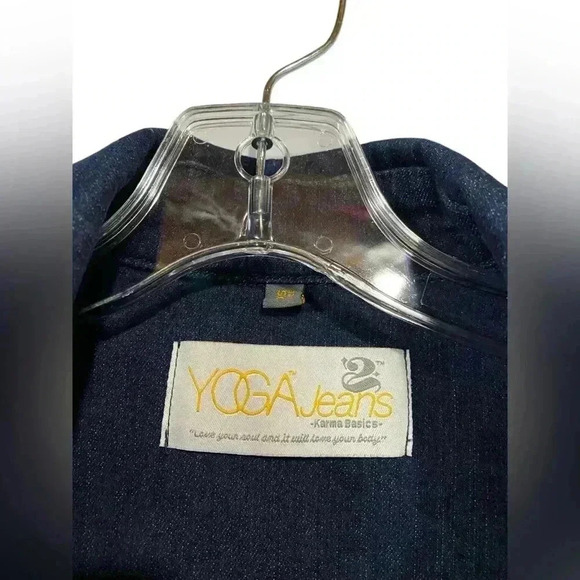 NWOT Second Yoga Jeans, Classic Fitted Denim Jacket, XS, Dark Indigo blue 🍃 - Picture 4 of 8